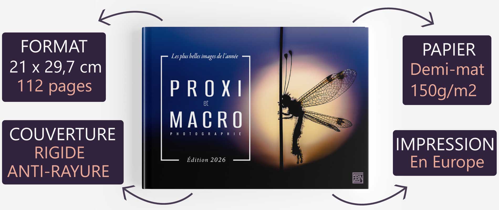 infographie-caracteristiques du livre les plus belles images de proxi et macrophotographie-edition 2025